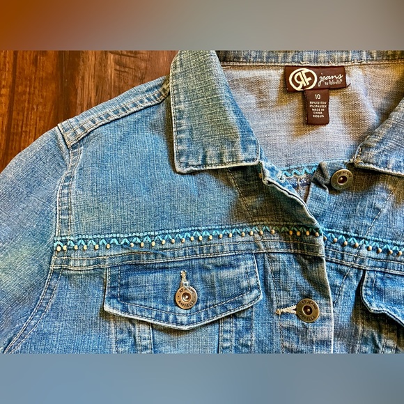 Rafaella Jean Jacket with cute embroidery - Picture 2 of 6